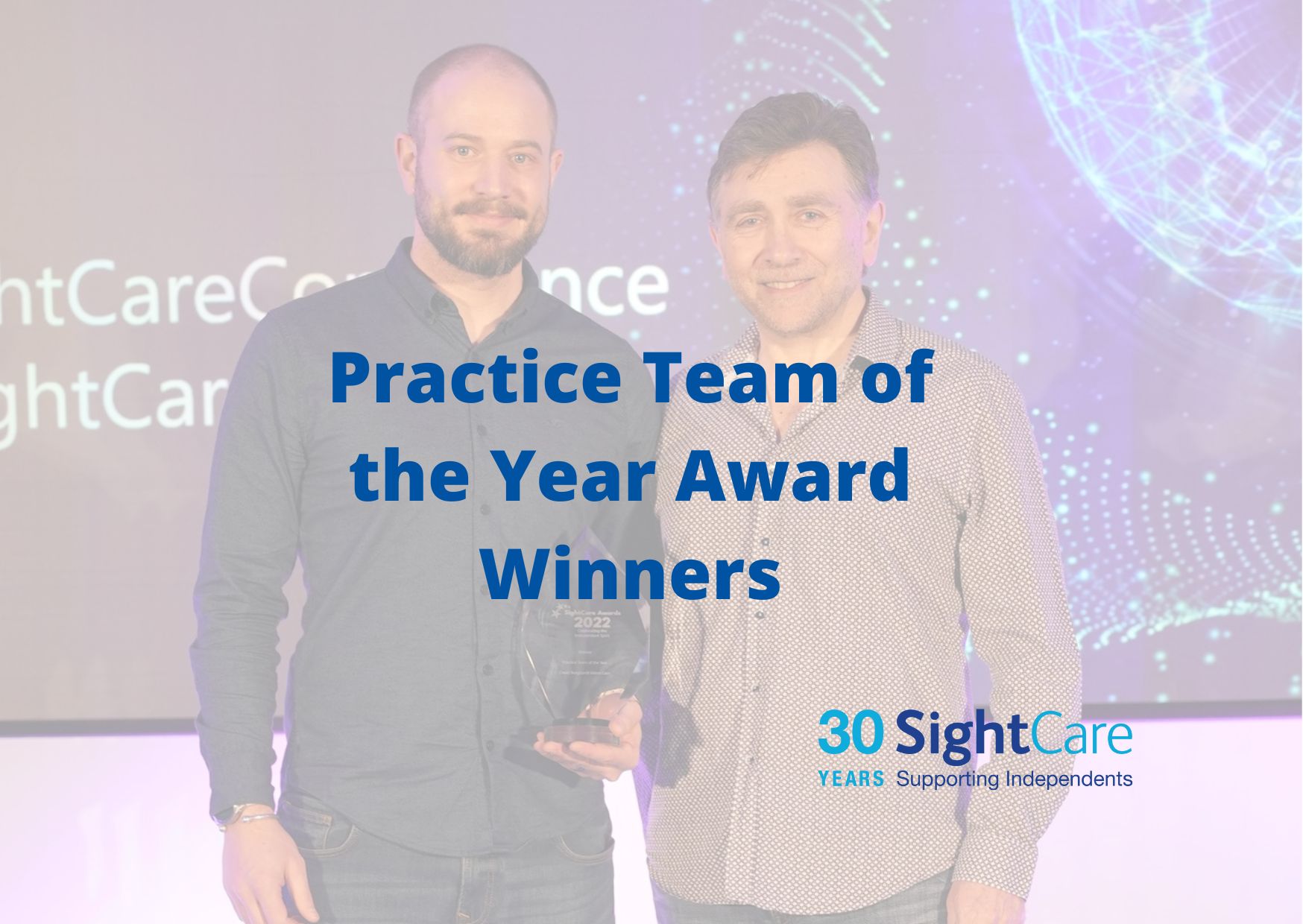 The image shows the Practice Team of the Year Award Winners