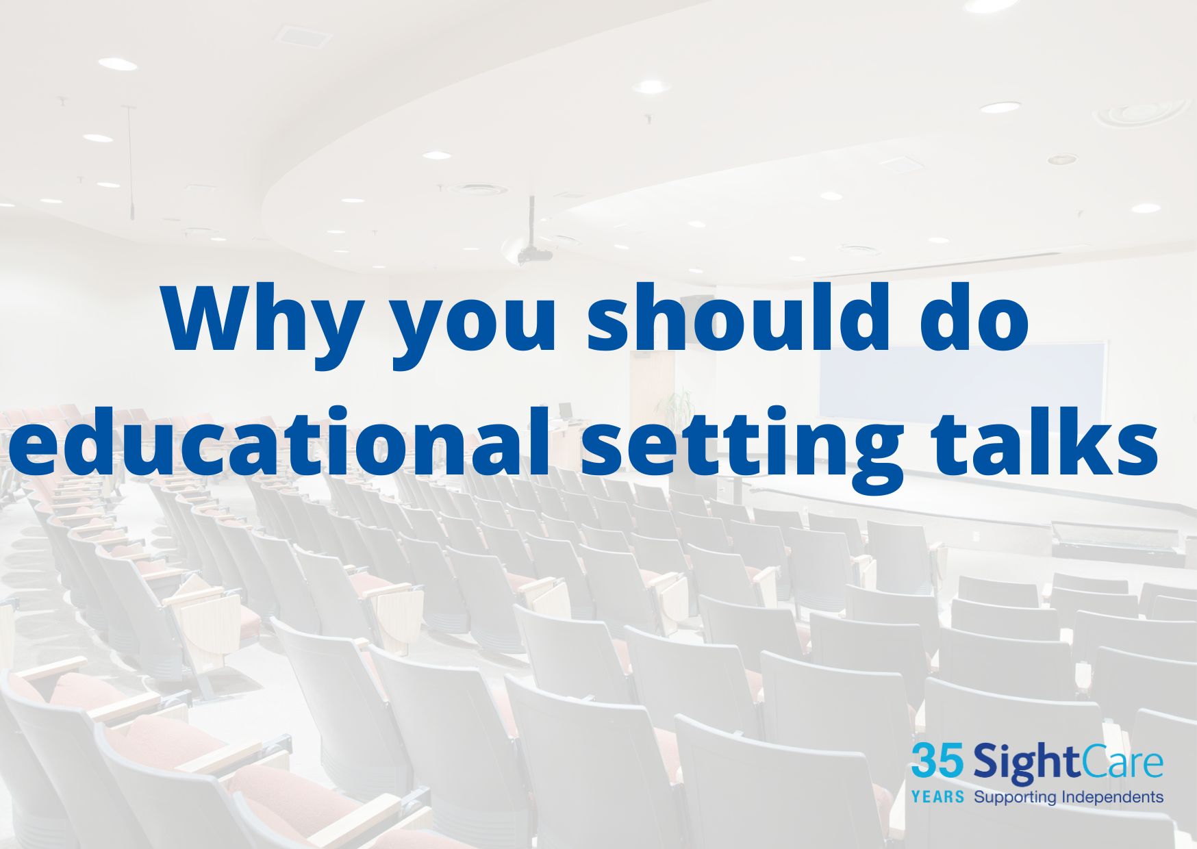 why you should do educational setting talks